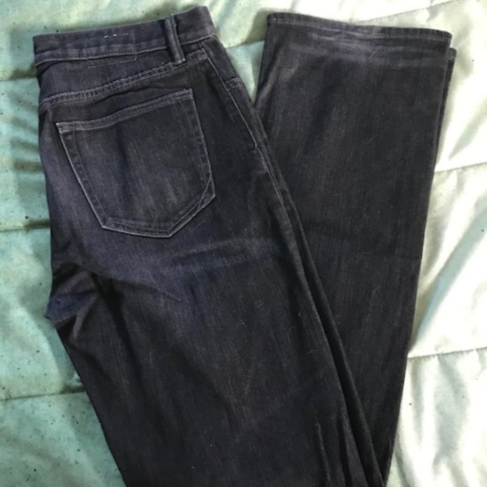 Banana Republic Men's Straight Jeans Black Distressed Denim 33Wx34L
